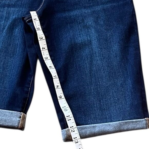 INC International Concepts Dark Indigo Blue Denim Shorts, Size 8/29, NWT - Picture 9 of 10